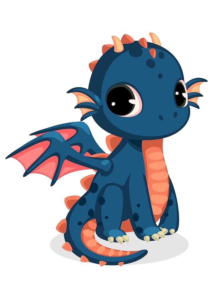 Cute dark blue baby