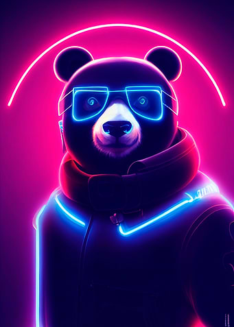 neon bear