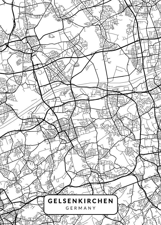 Gelsenkirchen White Maps