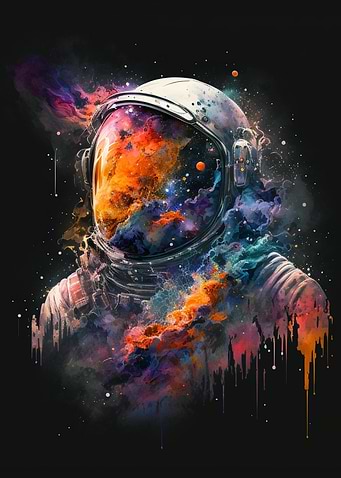 Leak Astronaut in Space