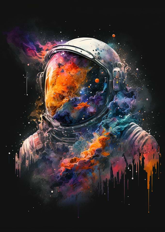 Leak Astronaut in Space
