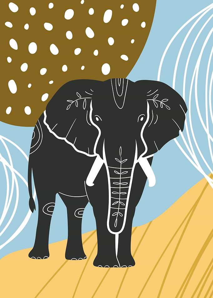 Abstract Elephant