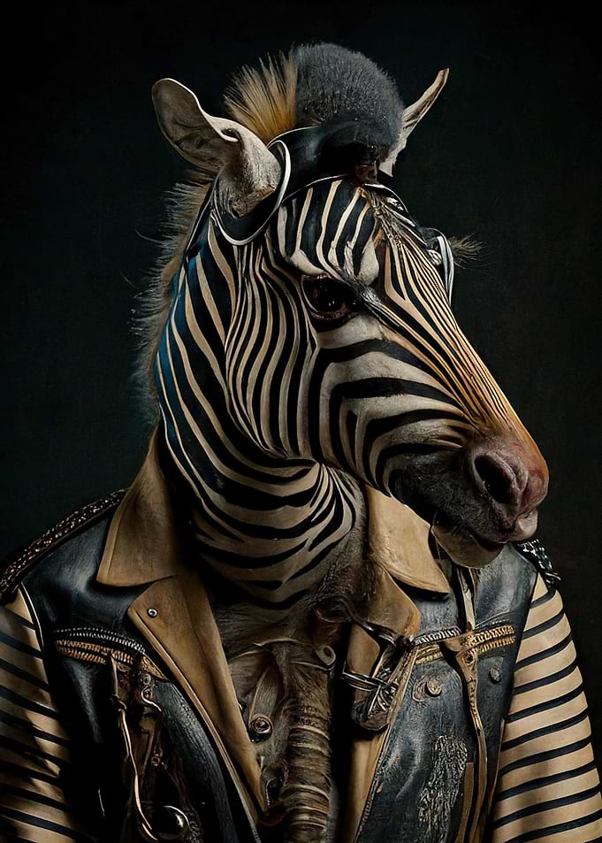 Biker Zebra