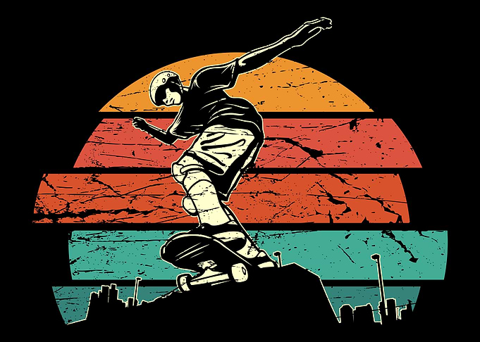 Retro Skateboarder