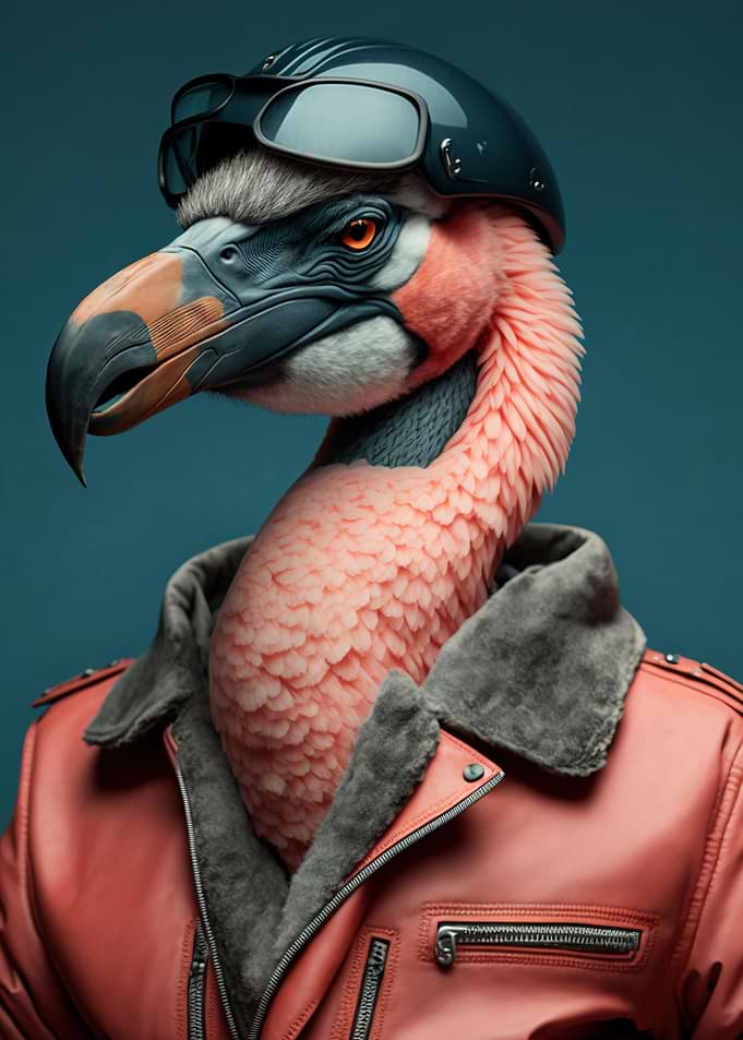 Biker Flamingo