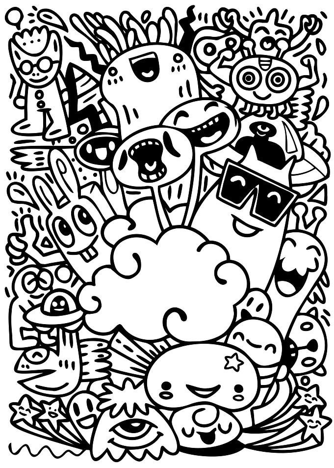 Funny Kawaii Pop Art