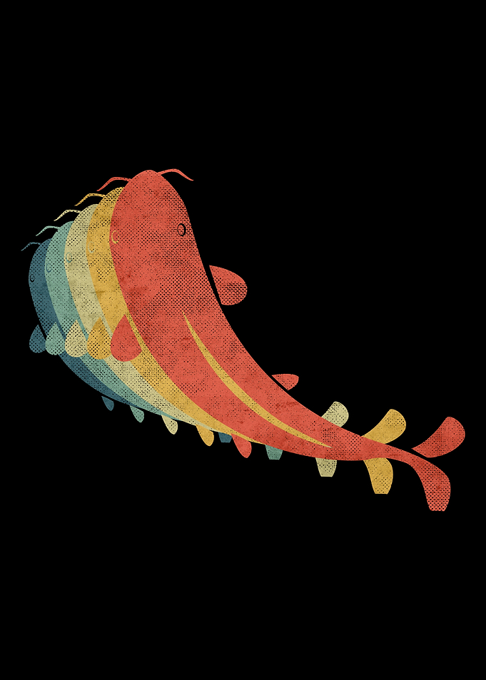 Fish2 Retro Vintage Color