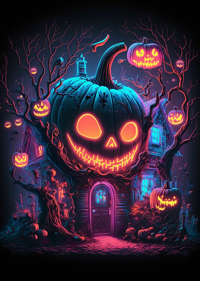 Halloween Pumpkin House