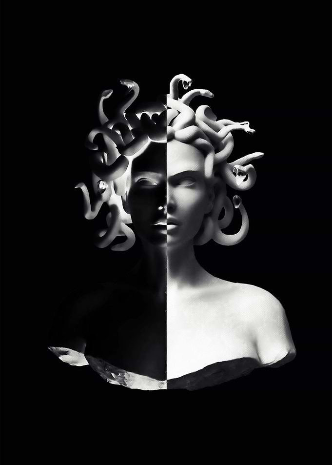 Positive negative Medusa