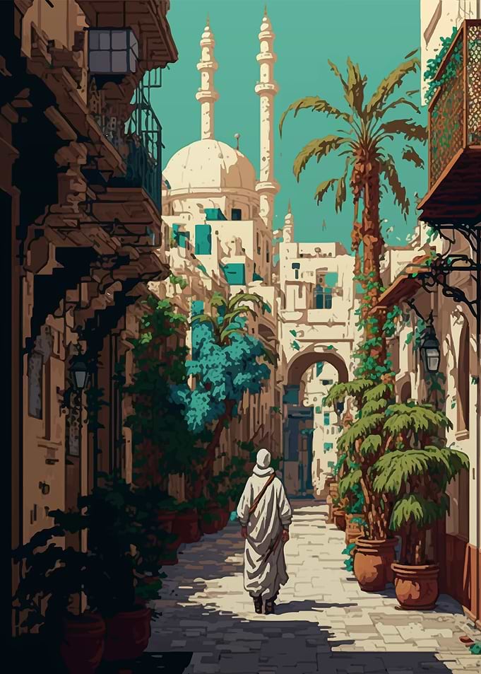 Tunis Pixel art