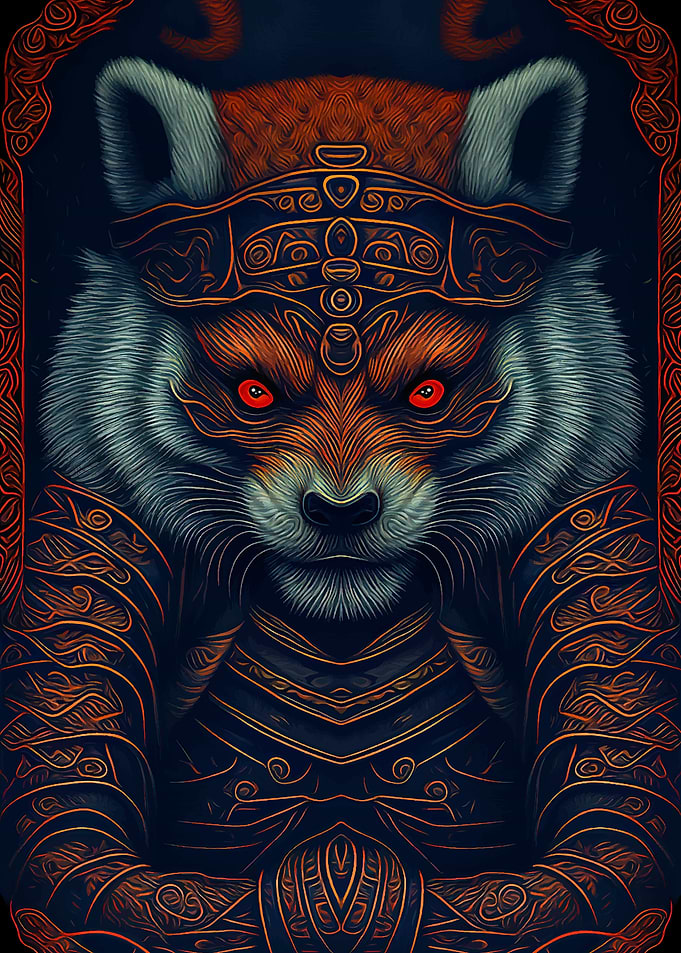 Red Panda in Japanese art