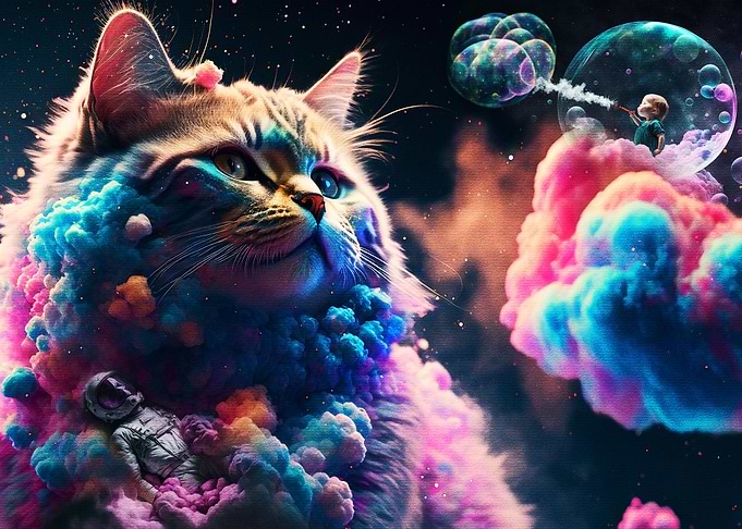 Happy cat rap god