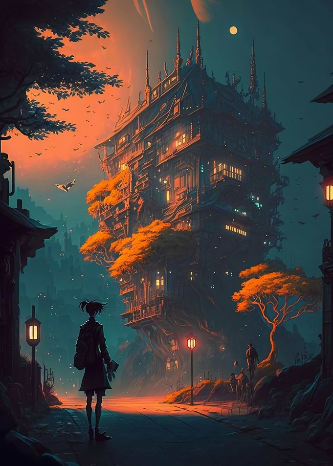 Cyberpunk Studio Ghibli 1