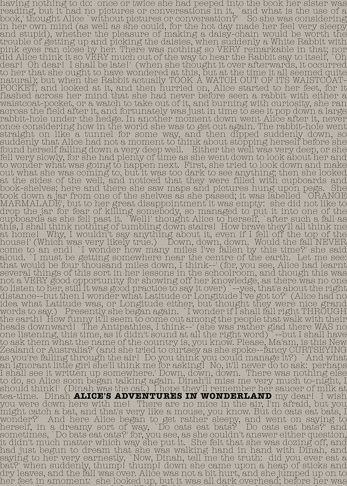 Alice in Wonderland Text