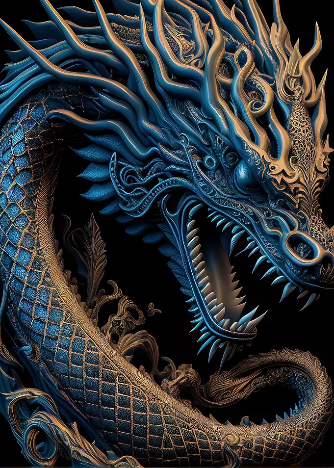 The Mighty Blue Dragon