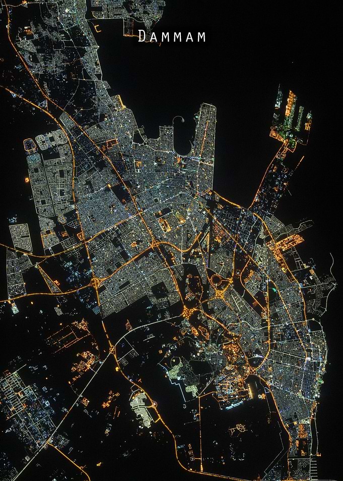 Dammam at night