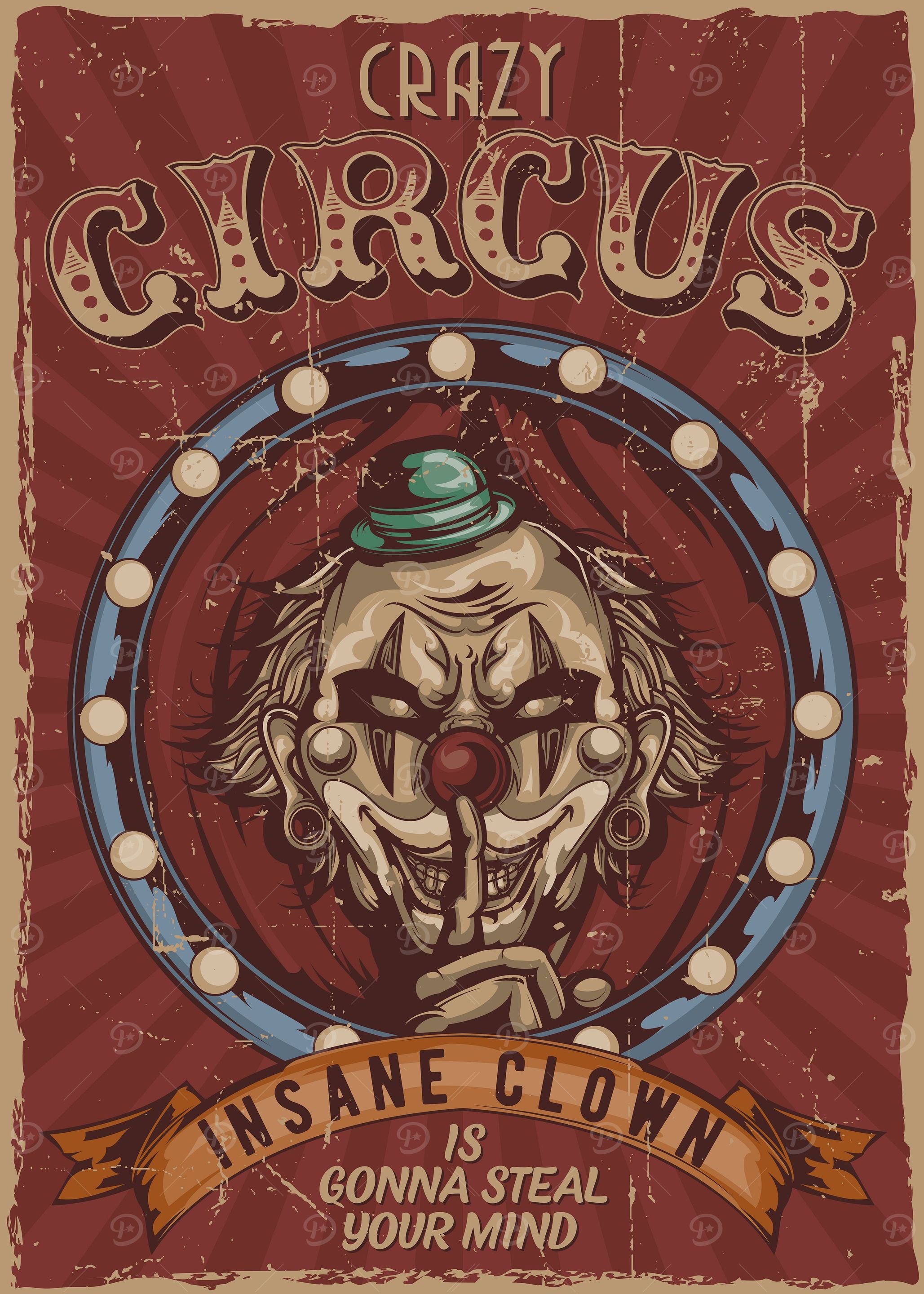 Vintage Circus Clown
