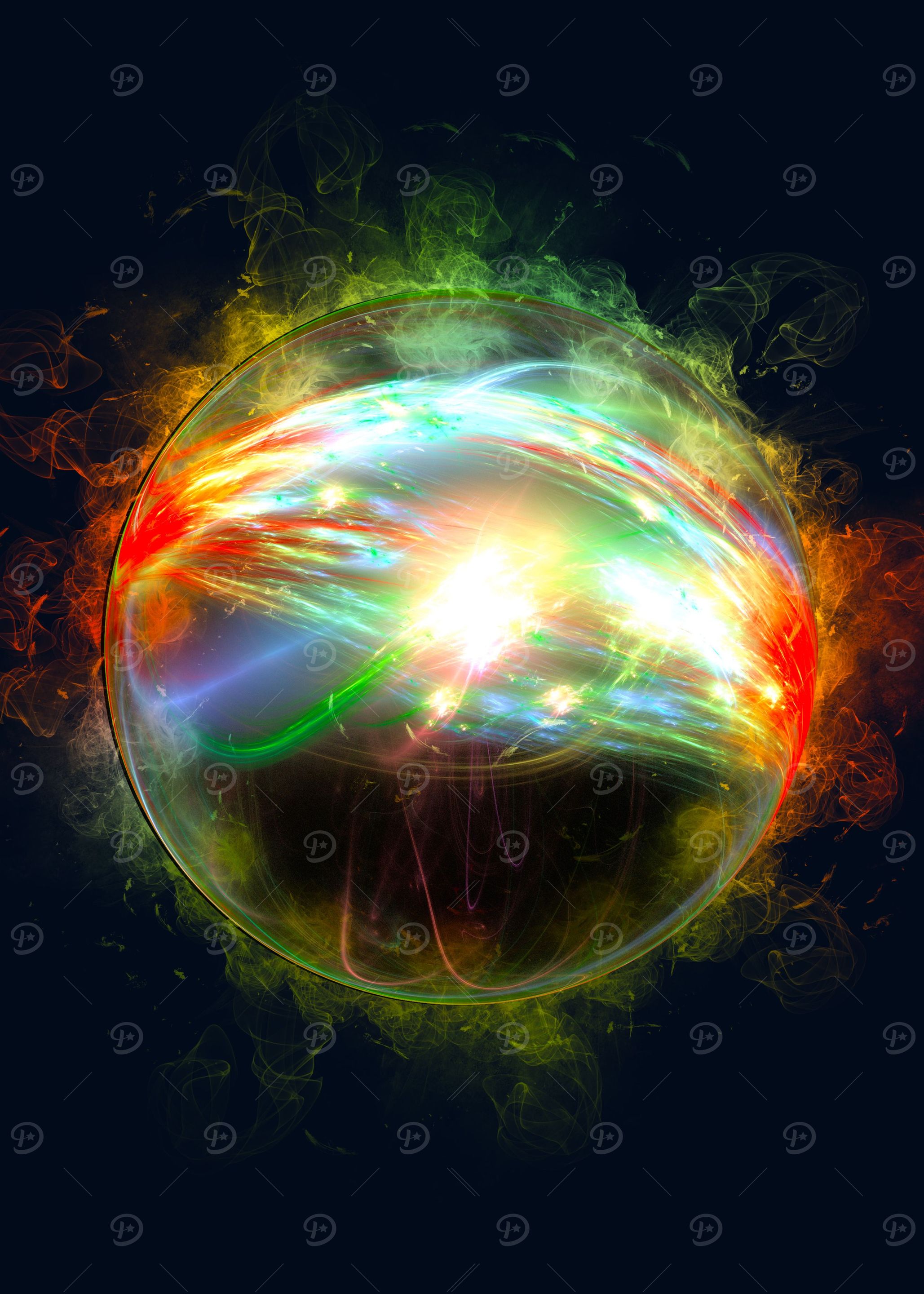 smoke colorful ball