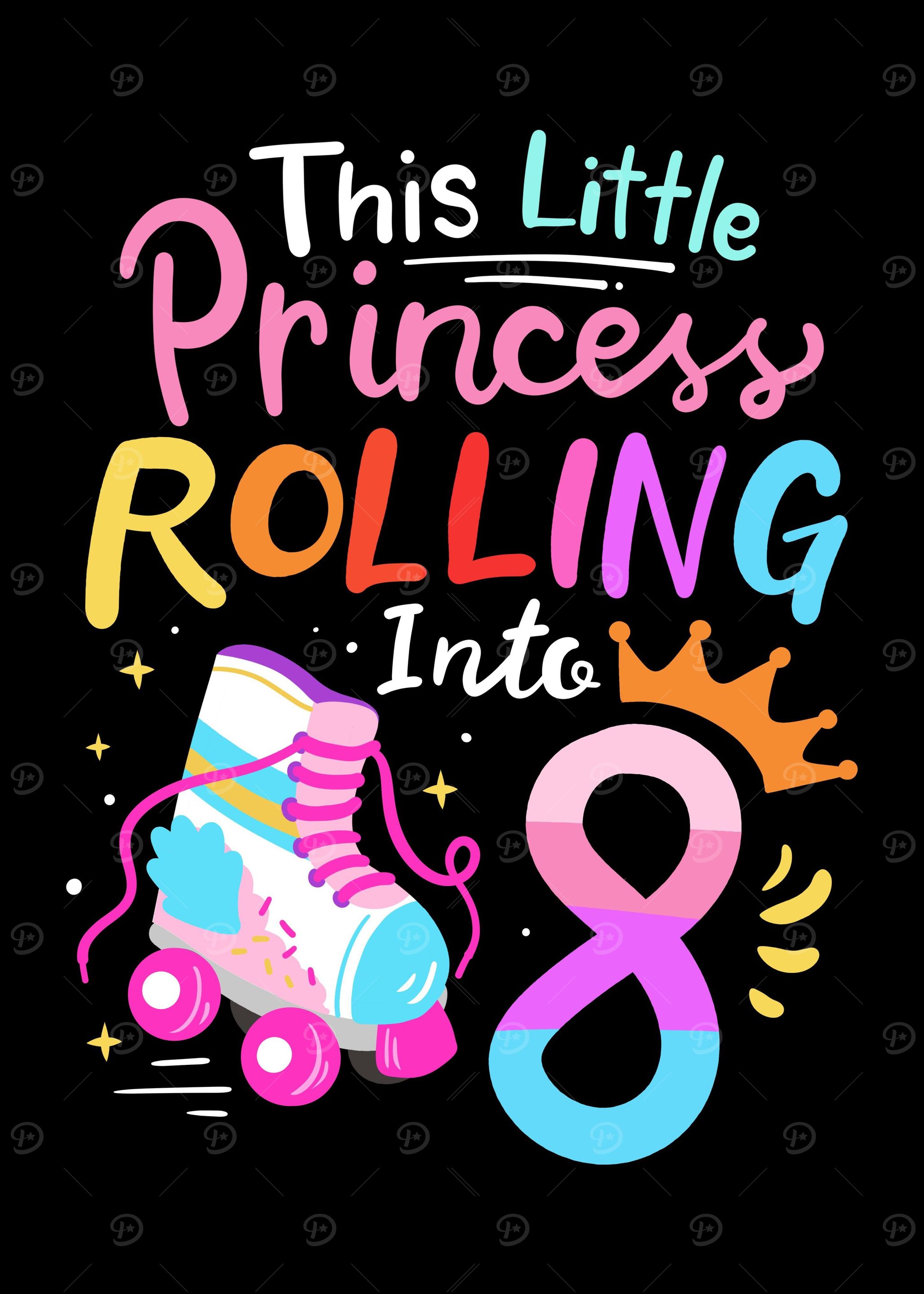 8th Birthday Roller Skate
