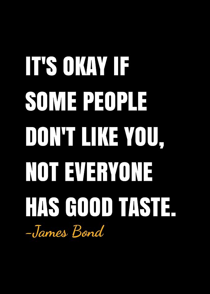 James Bond quote