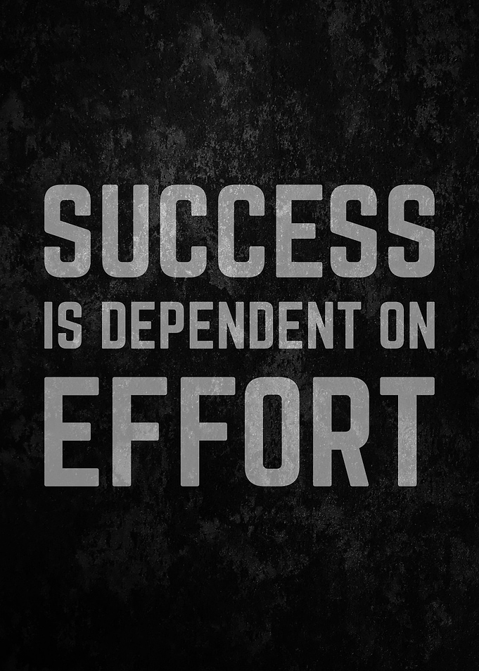 Success Depend On Effort