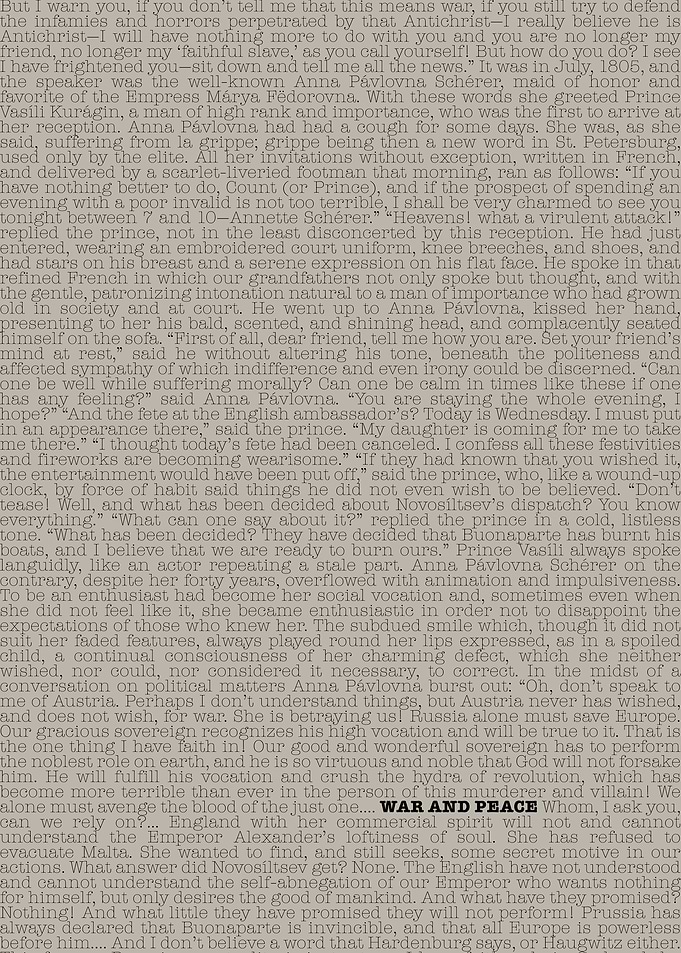 War and Peace Tolstoy Text