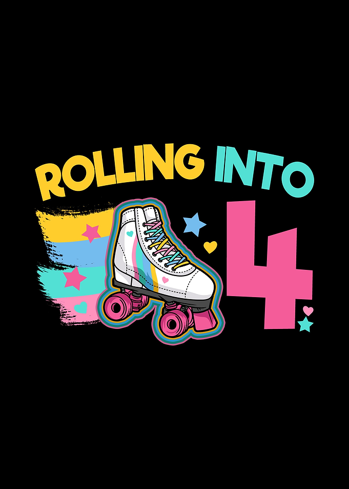 4th Birthday Roller Skate