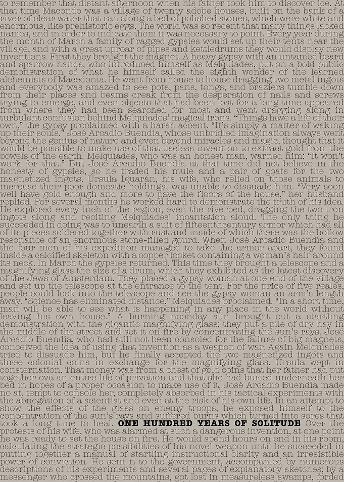 100 Years of Solitude Text
