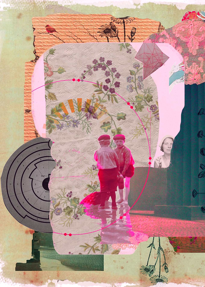 Summer memories collage