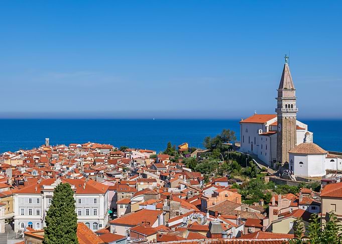 Town of Piran in Slovenia