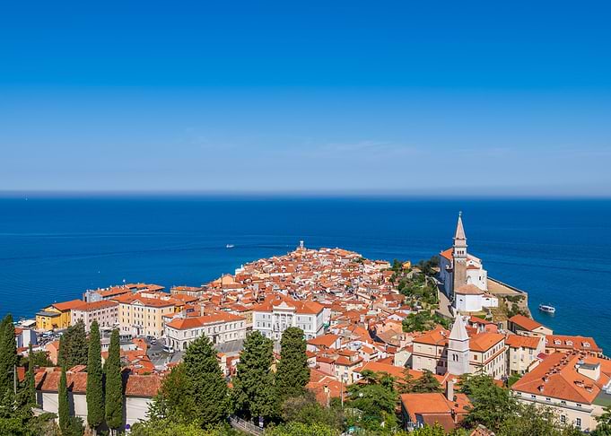 Town of Piran in Slovenia