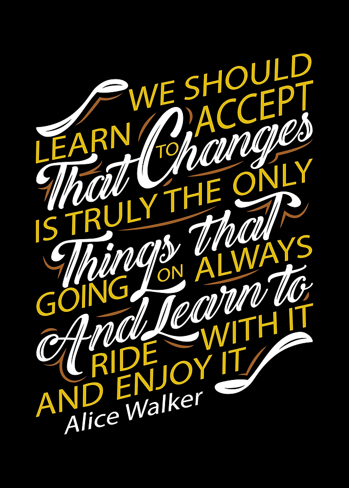 We should learn to accept