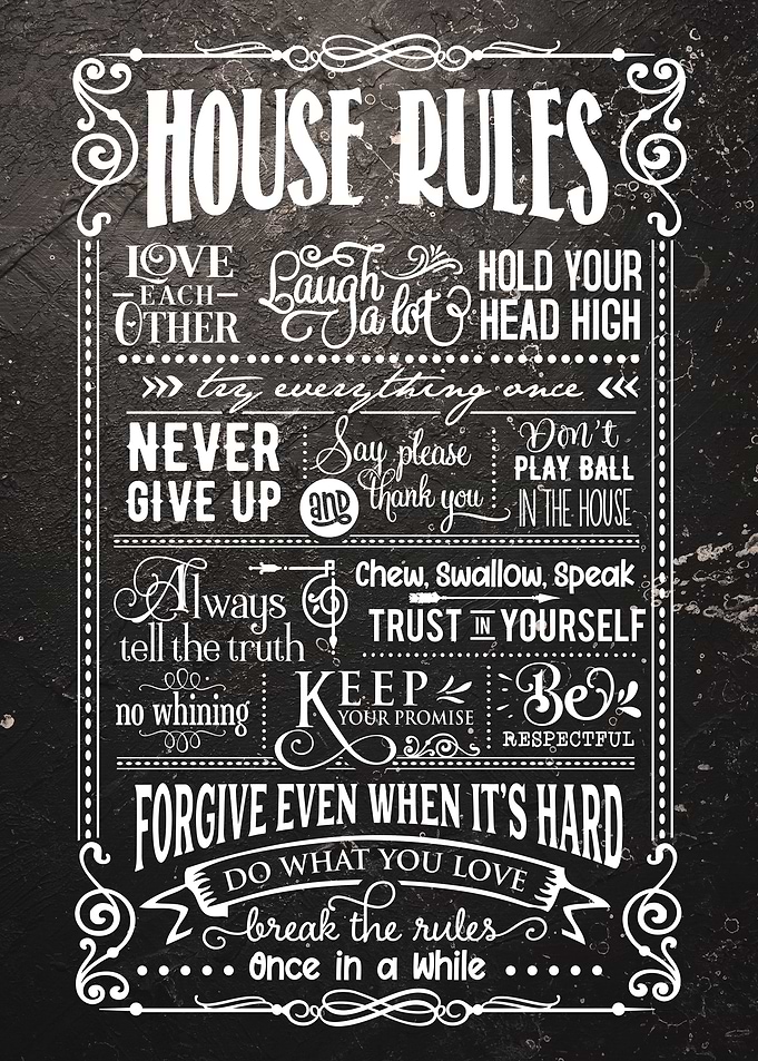 Lettering House Rules