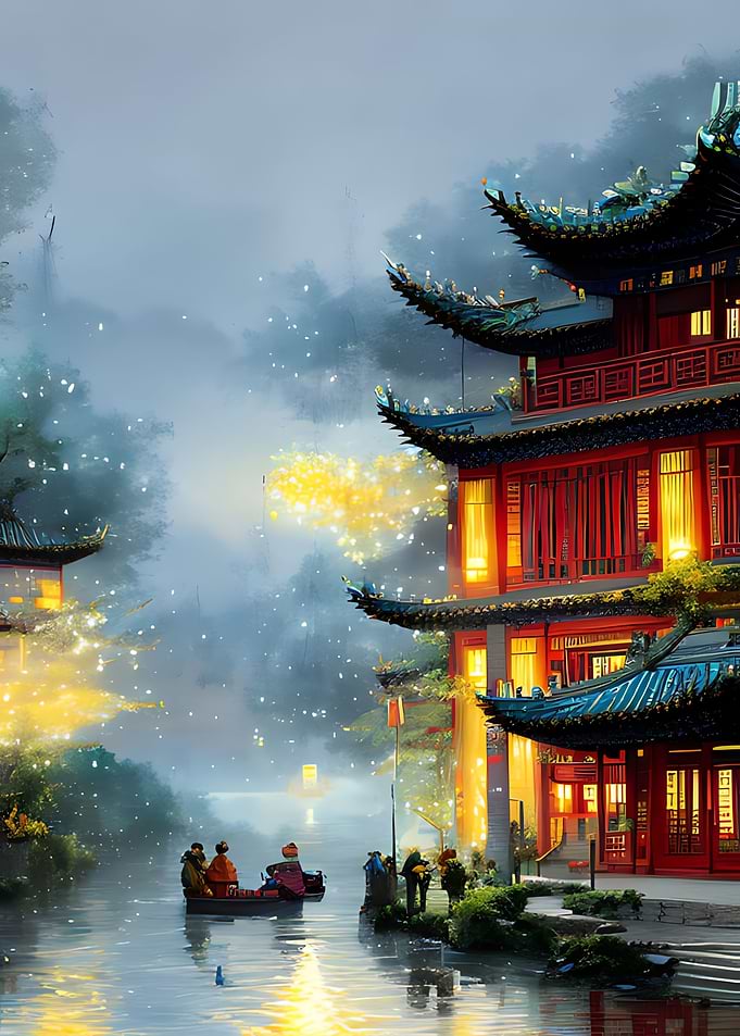A quiet asian villages