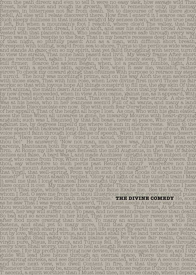 The Divine Comedy Text