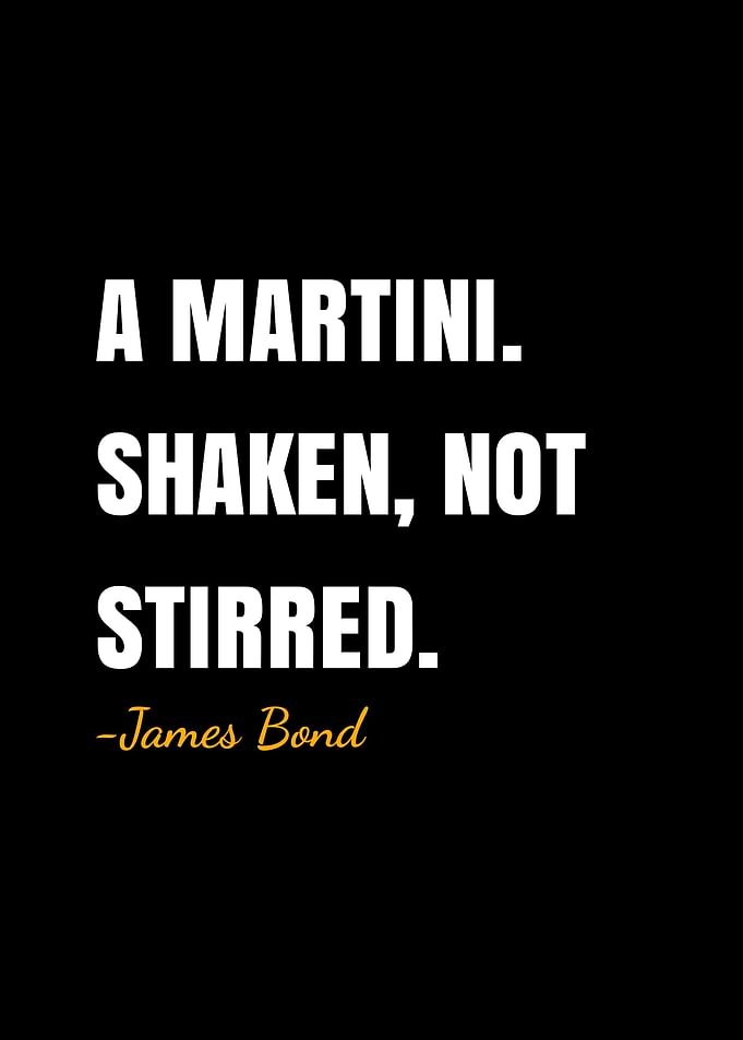 James Bond quote