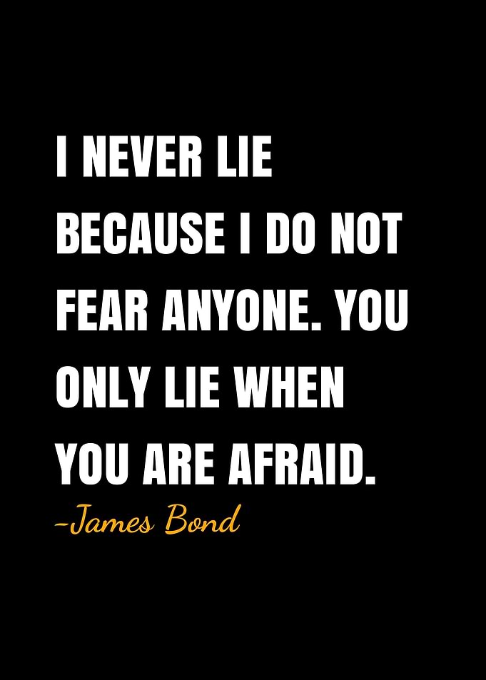James Bond quote