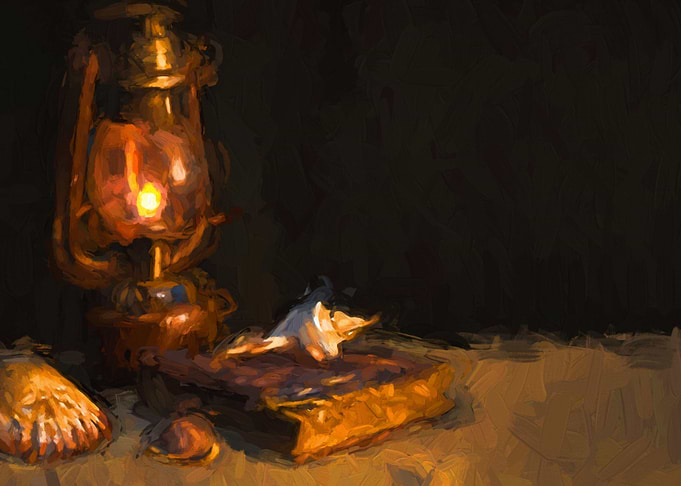 Oil Still life with Seashe