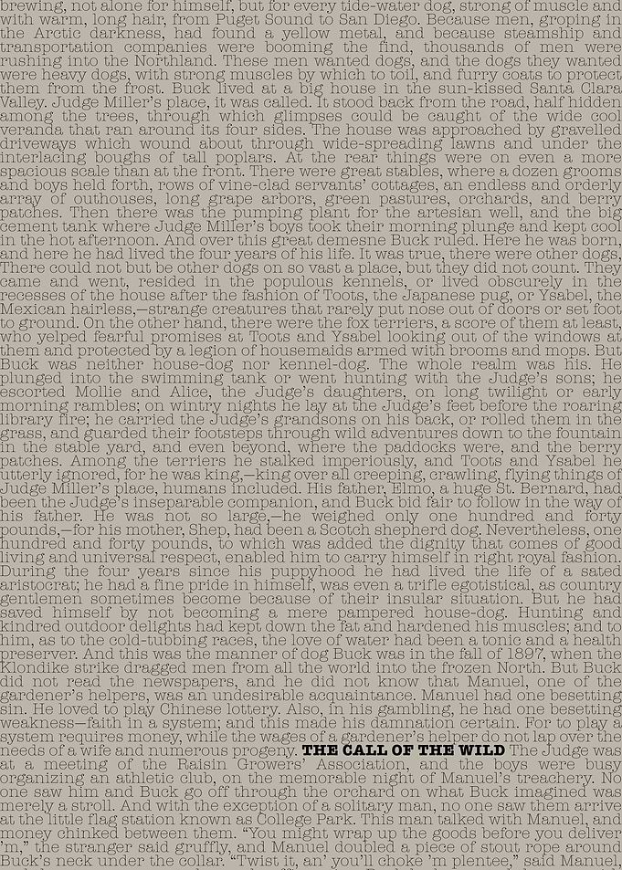 The Call of the Wild Text