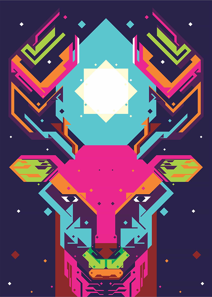 DEER POP ART