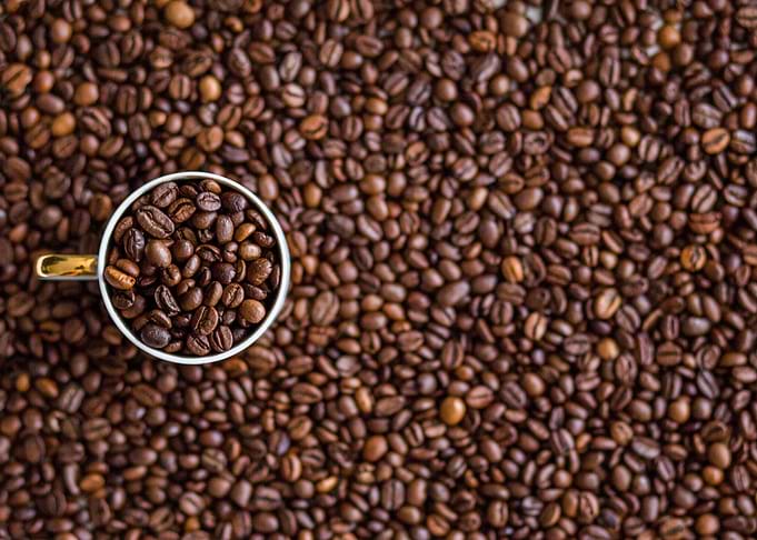coffee beans cup