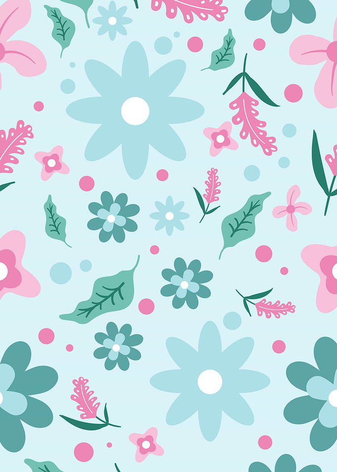 simple cute flower pattern