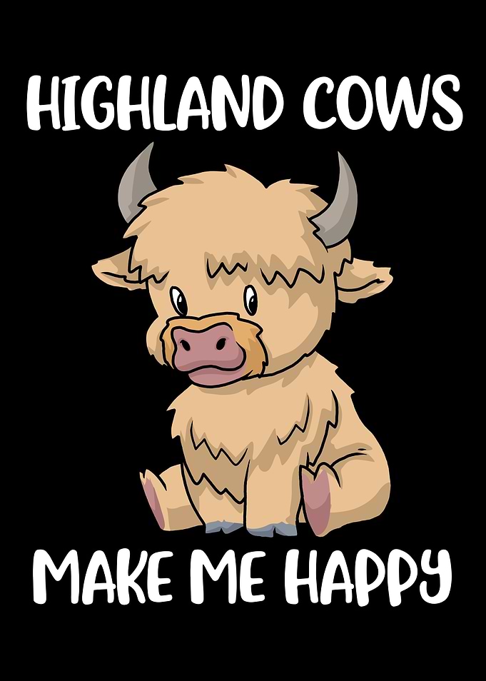 Scottish Highland Cow Gift