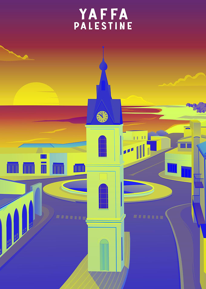 Yaffa Palestine Clock Art