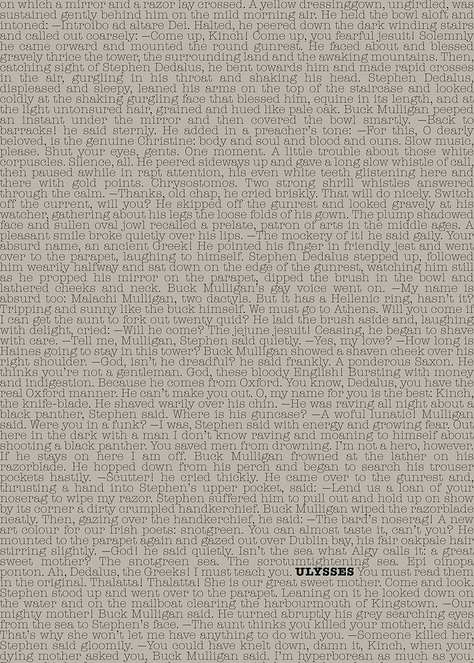 Ulysses Book Text