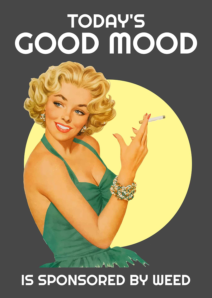 SPONSORED DARK RETRO WEED