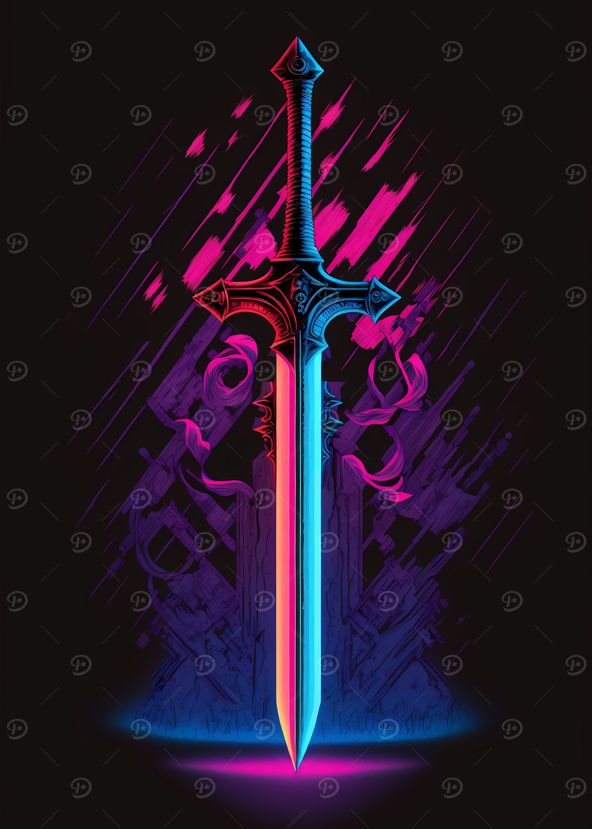 neon sword 80s