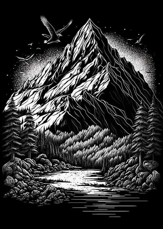Lonely Snow Mountain