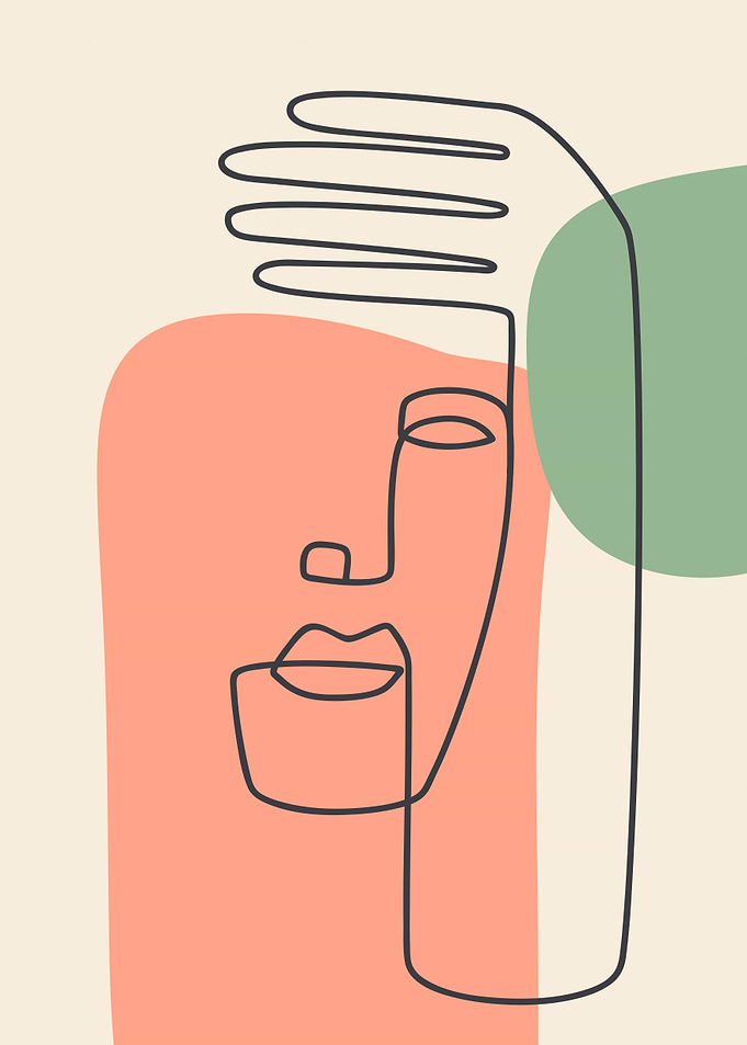 Abstract line portrait 1