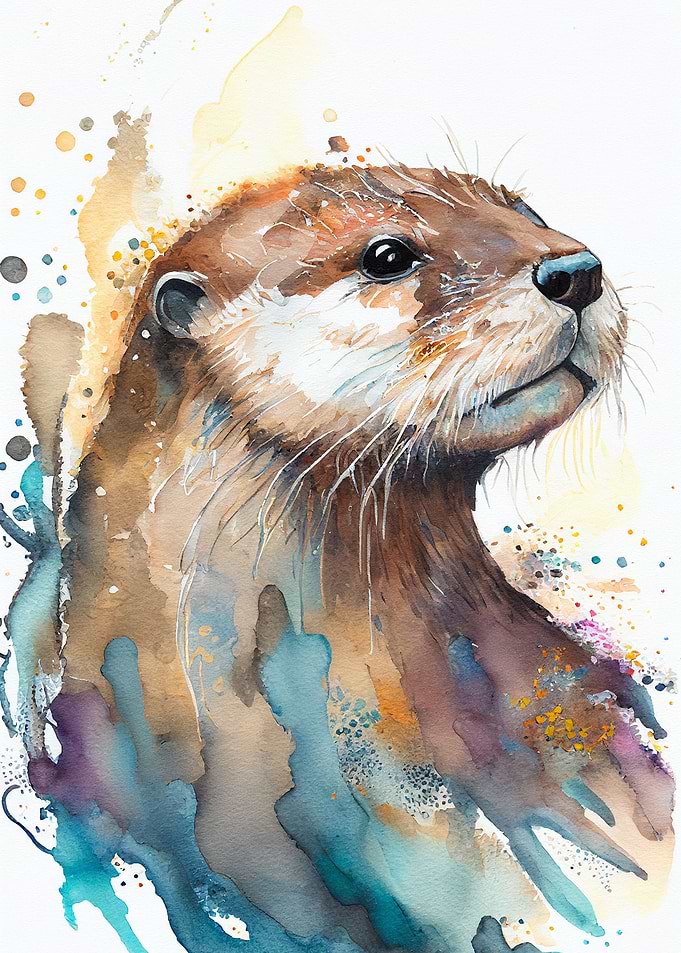 Otter Watercolor